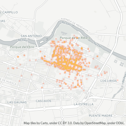 26004 Mapa de calor de densidad empresarial