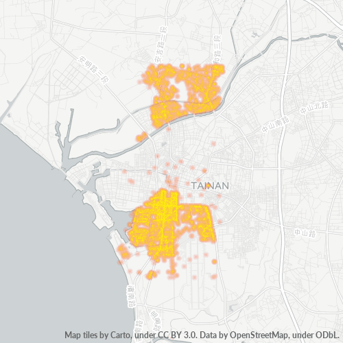 702 商業密度熱圖
