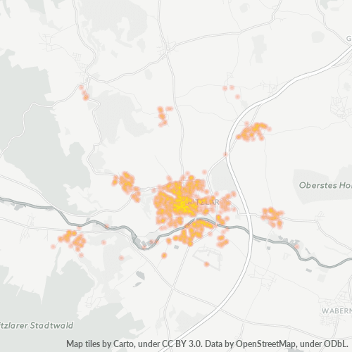 Heatmap für plz 34560