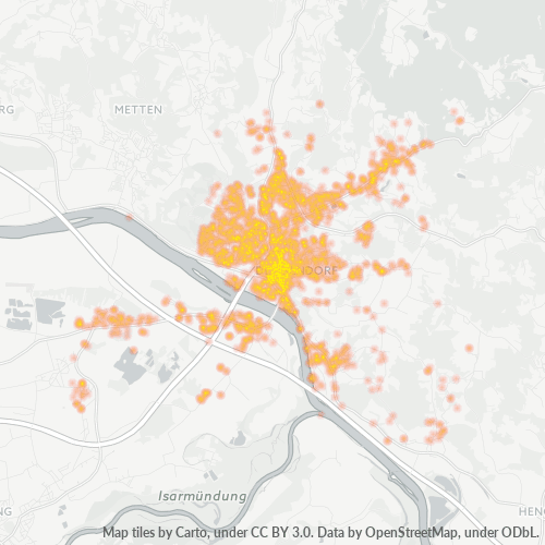 Heatmap für plz 94469