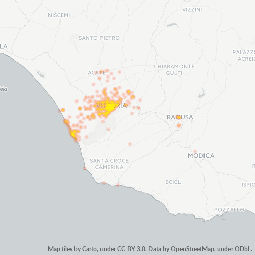 Mappa di calore per cap 97019