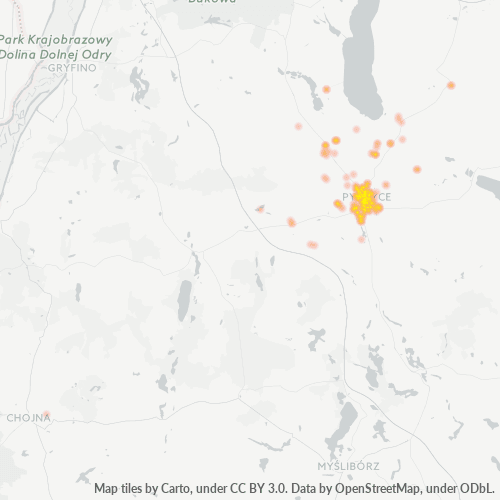 74-200 Mapa intensywności działalności gospodarczej