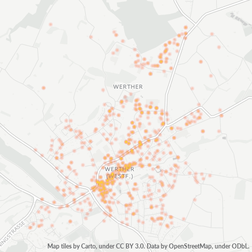 Heatmap für plz 33824