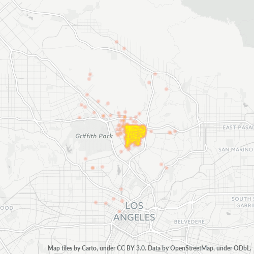 91205 Business Density Heatmap