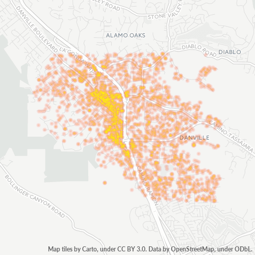 94526 Business Density Heatmap
