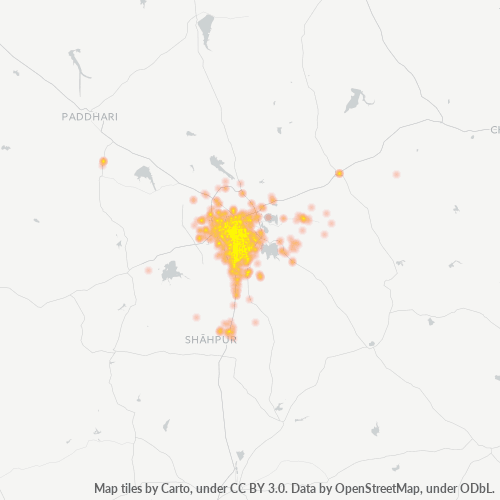 360002 Business Density Heatmap