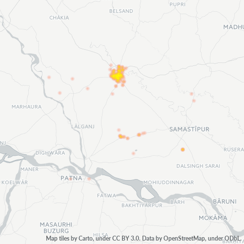 842001 Business Density Heatmap