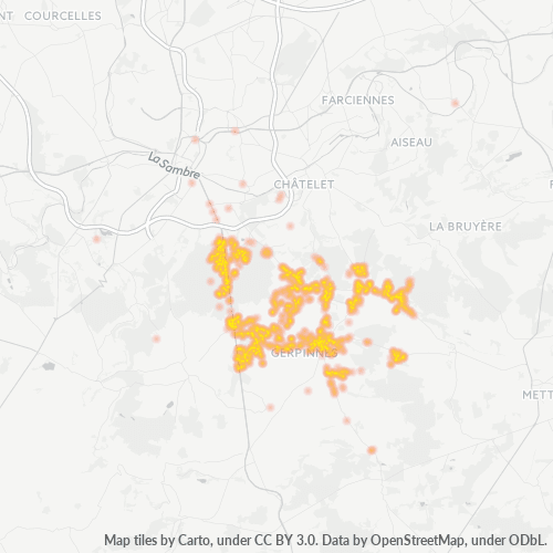 Heatmap voor postcode 6280