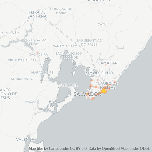 41610-000 Mapa de calor de densidad empresarial