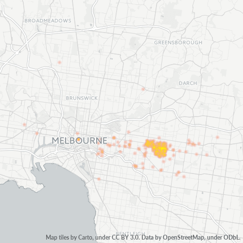 3126 Business Density Heatmap