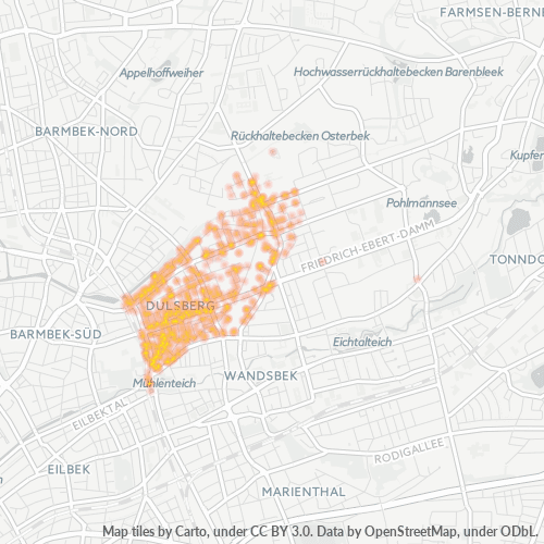 22049 Standortdichte-Heatmap