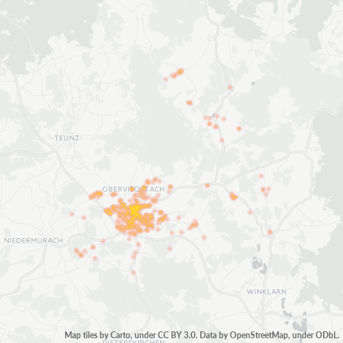 Heatmap für plz 92526