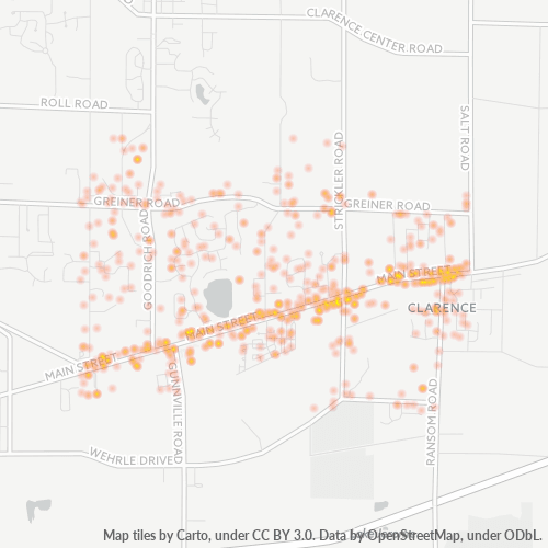 14031 Business Density Heatmap
