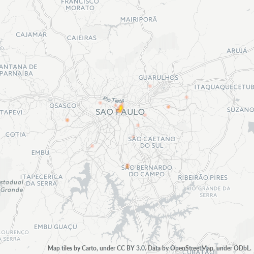 01031-000 Mapa de calor de densidad empresarial