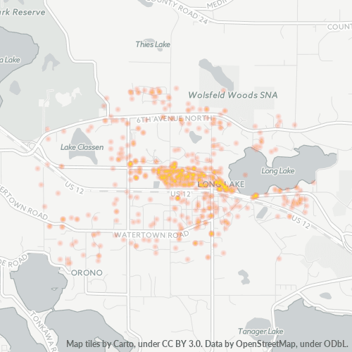 55356 Business Density Heatmap