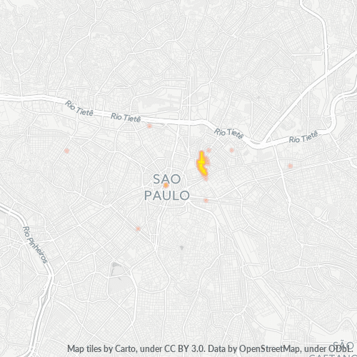 03010-000 Mapa de calor de densidad empresarial