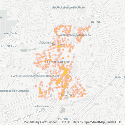 22159 Standortdichte-Heatmap