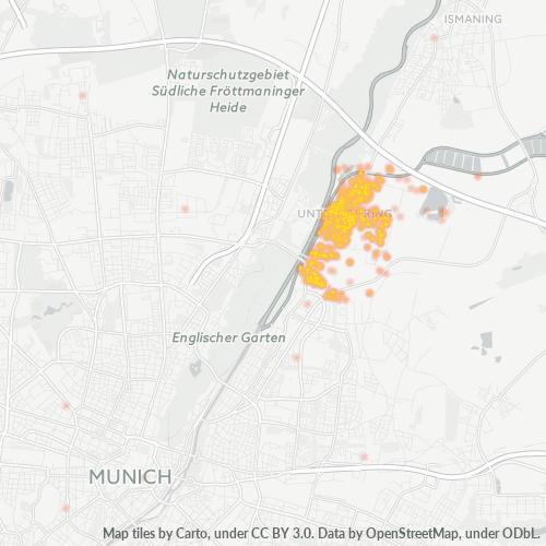 85774 Standortdichte-Heatmap