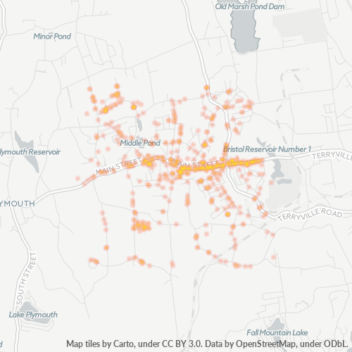 06786 Business Density Heatmap