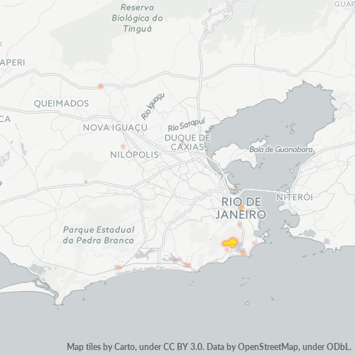 22460-000 Mapa de calor de densidad empresarial