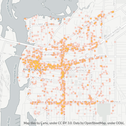 39567 Business Density Heatmap