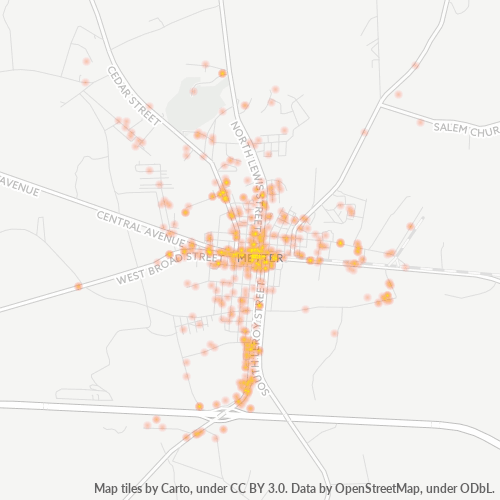 30439 Business Density Heatmap