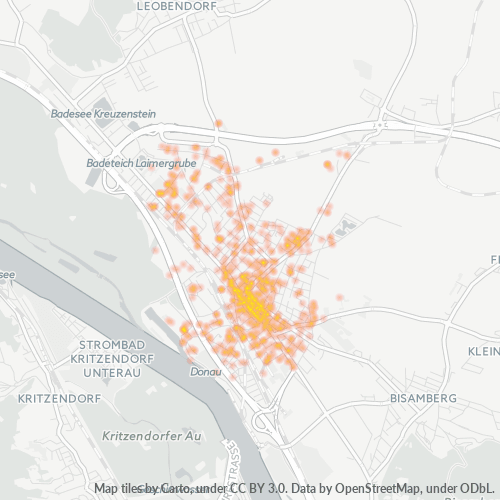 Heatmap für postleitzahl 2100