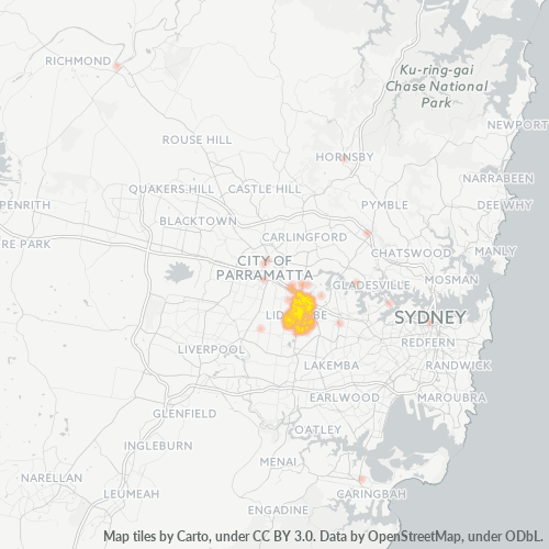 2141 Business Density Heatmap