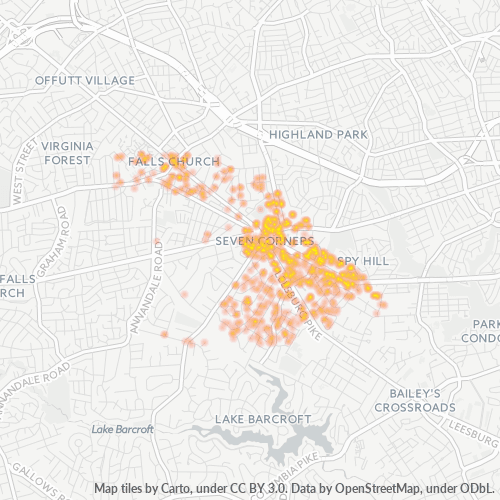 22044 Business Density Heatmap