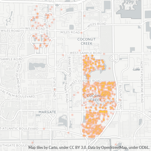 33066 Business Density Heatmap