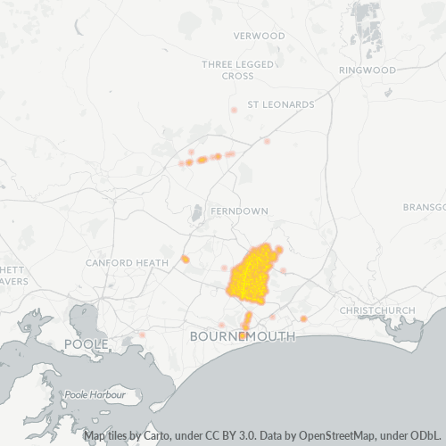 BH9 Business Density Heatmap