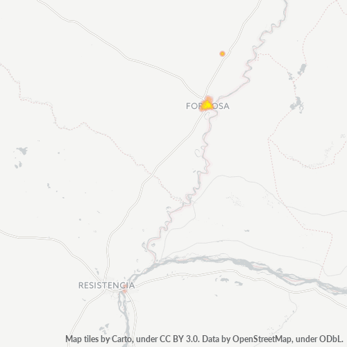 3600 Mapa de calor de densidad empresarial