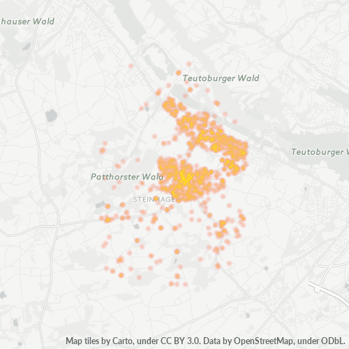 Heatmap für plz 33803