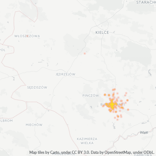 28-100 Mapa intensywności działalności gospodarczej
