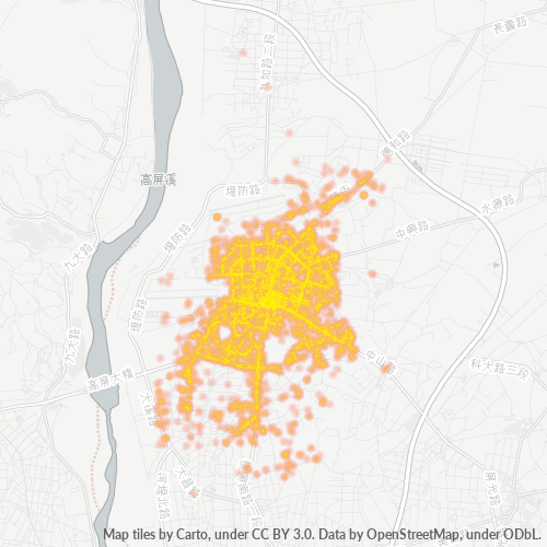 900 商業密度熱圖