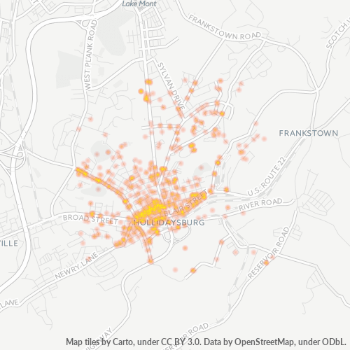 16648 Business Density Heatmap