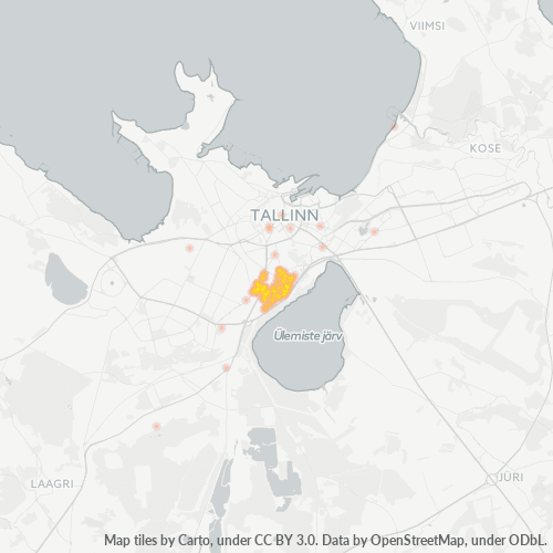 11313 Äritegevuse tiheduse kaart