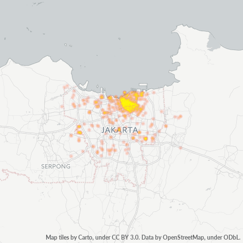 14350 Peta Panas Densitas Bisnis