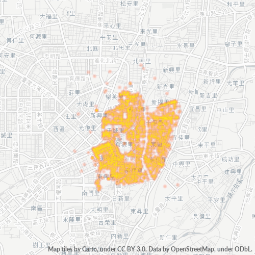 401 商業密度熱圖