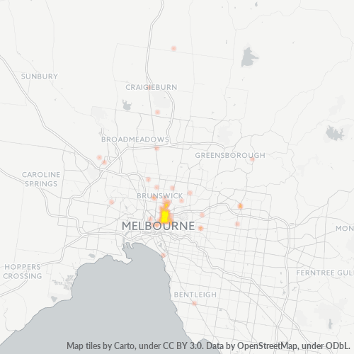 3065 Business Density Heatmap