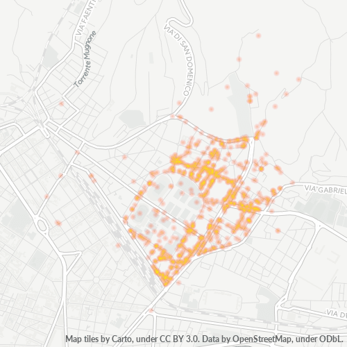 Mappa di calore per cap 50137