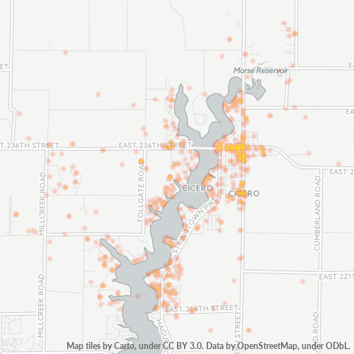 46034 Business Density Heatmap