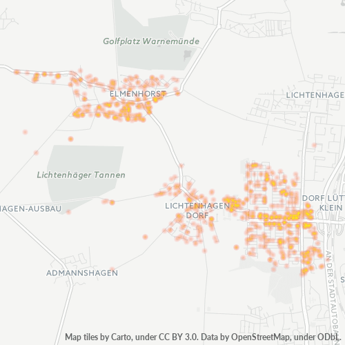 18107 Standortdichte-Heatmap