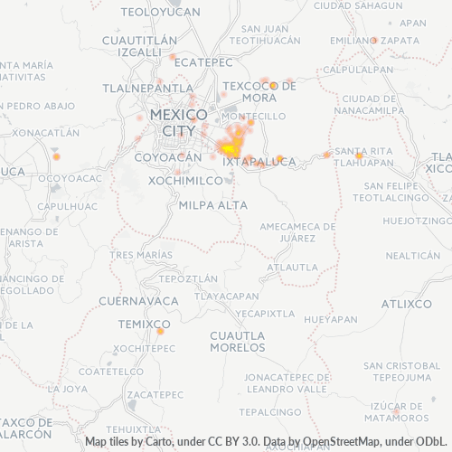 56400 Mapa de calor de densidad empresarial