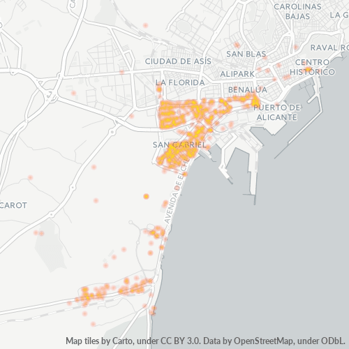 03008 Mapa de calor de densidad empresarial