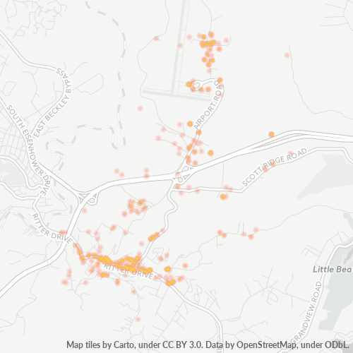 25813 Business Density Heatmap