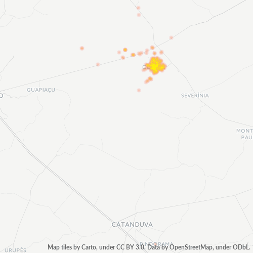 15400-000 Heatmap de Densidade da Empresa