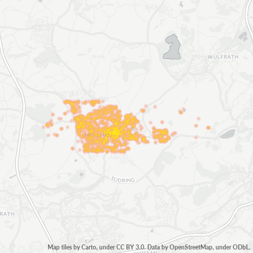 Heatmap für plz 40822