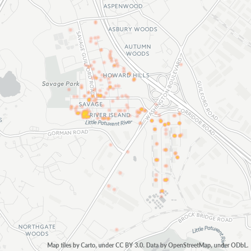 20763 Business Density Heatmap