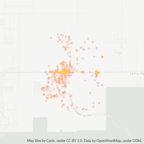 92252 Business Density Heatmap
